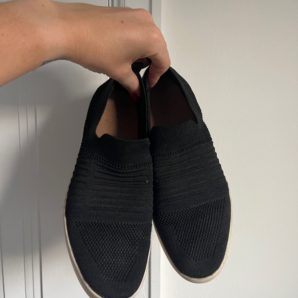 Black Slip-On Women's Shoes